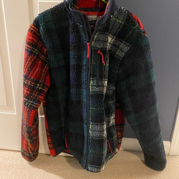J. Crew Other - J. Crew Nordic Sherpa Fleece Jacket in Mixed Plaid